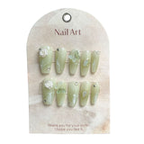 Vanilla Paper Nail Display Card for Press-On Nails – Minimalist Neutral Packaging