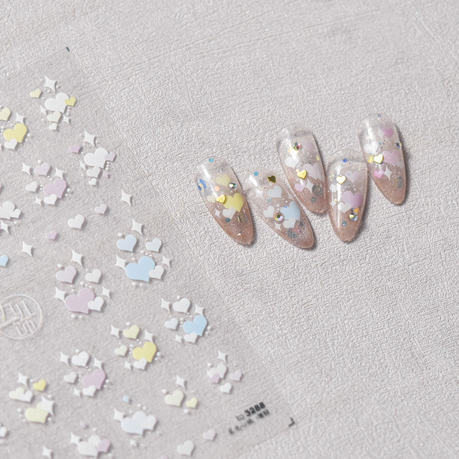 Cute Penguin Family – Sweet Cartoon Nail Art Stickers