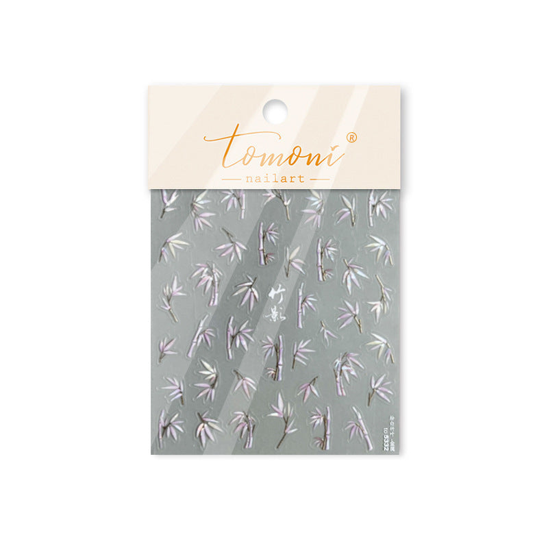 365nails 동양풍 대나무 잎 네일 아트 스티커