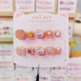 Sugar Love Linna Bell Kids Press On Nails with Glitter