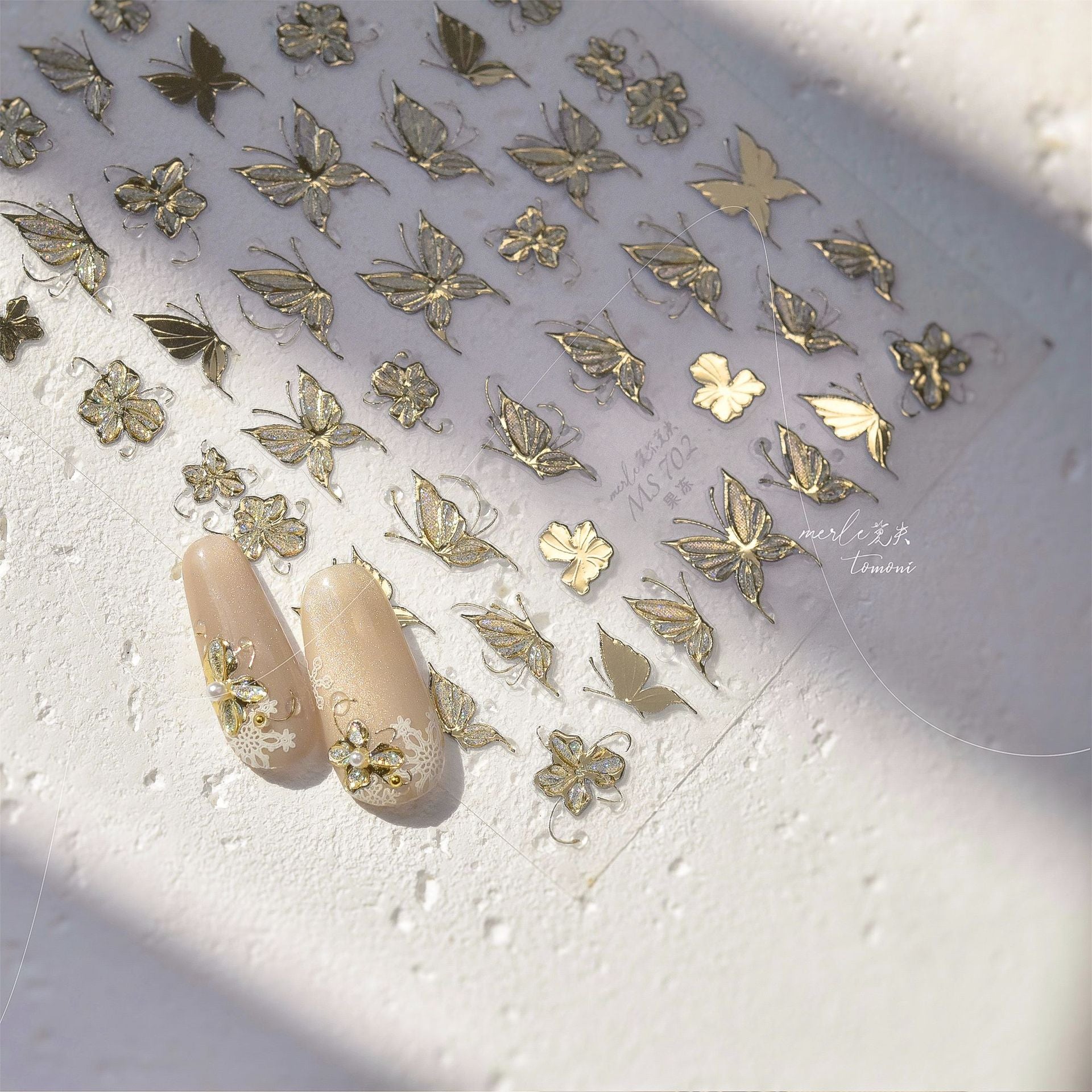 365nails: "Jelly Iridescent Butterfly" – Nail Art Stickers