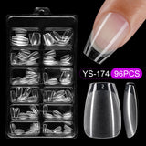 365nails: "Multi-Style Clear Nail Tips" – Assorted Nail Extension Set