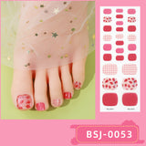 Semi-Cured Gel Nail Strips Toe Nails Four-Point Star Glossy Set (MOQ=3)