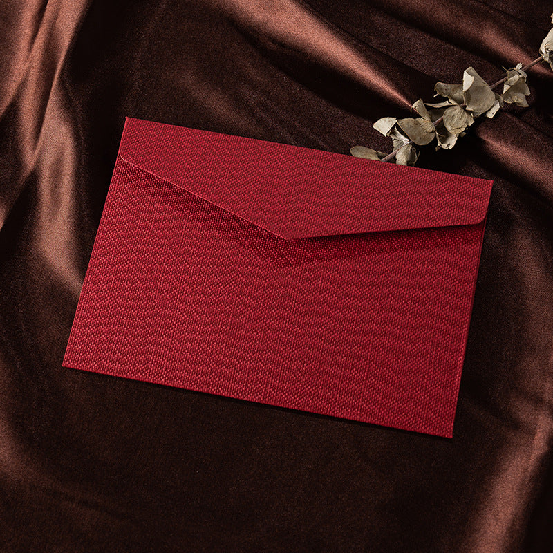 Vintage Textured Thank You Envelope With Wax Seal Style (MOQ=2)