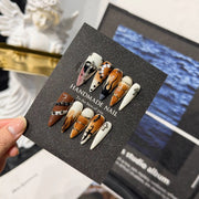 365nails: "Caramel Dream" – 3D Bear Handmade Almond Nails
