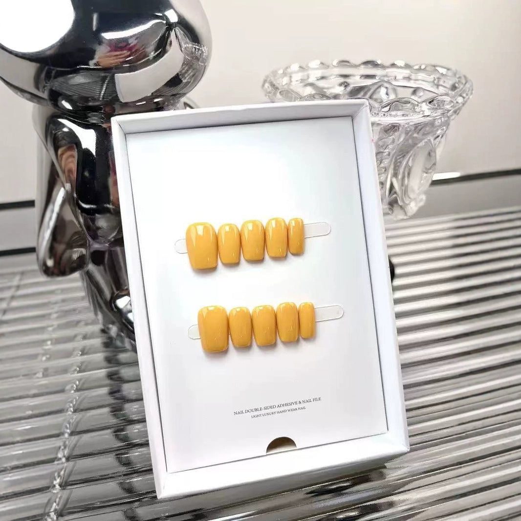 The Essential Solids | Short Medium Square | Handmade Press-on Nails