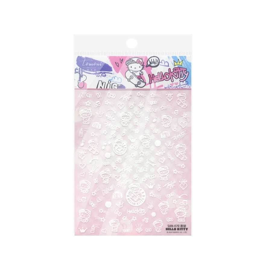 365nails: "Hello Kitty Pink Cute" – nail art stickers