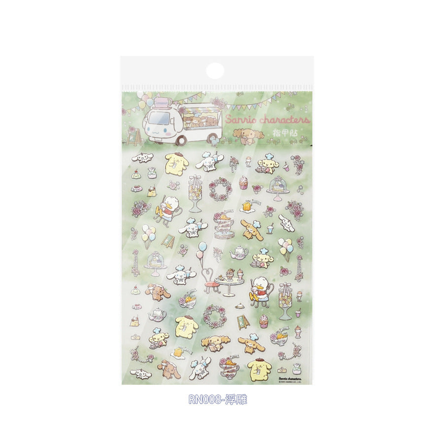 Sanrio Character Collection: "Kawaii Friends" – 3D Embossed Nail Sticker