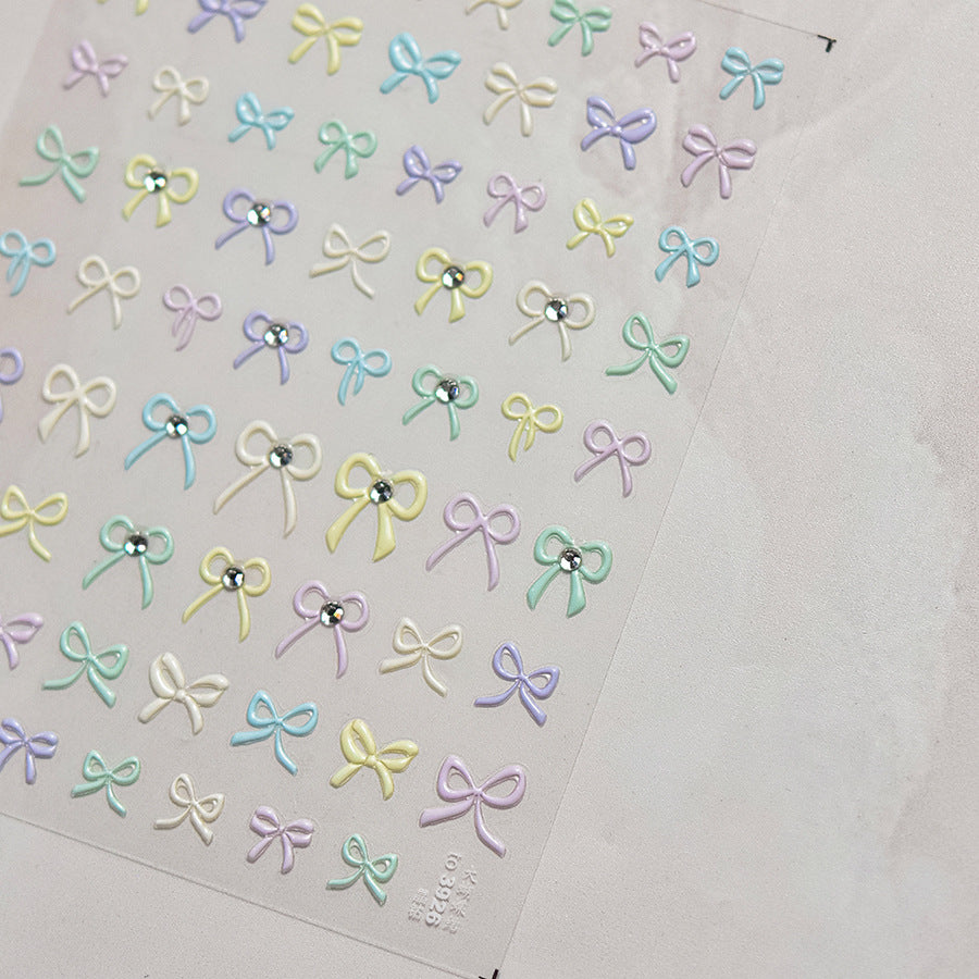 365nails: "Pastel Crystal Bow" – nail art stickers