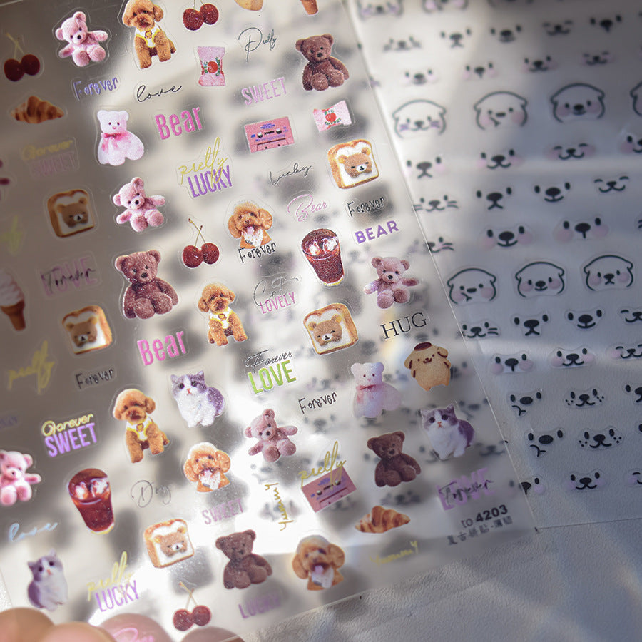 365nails: "귀여운 해달 얼굴" – 네일 아트 스티커
