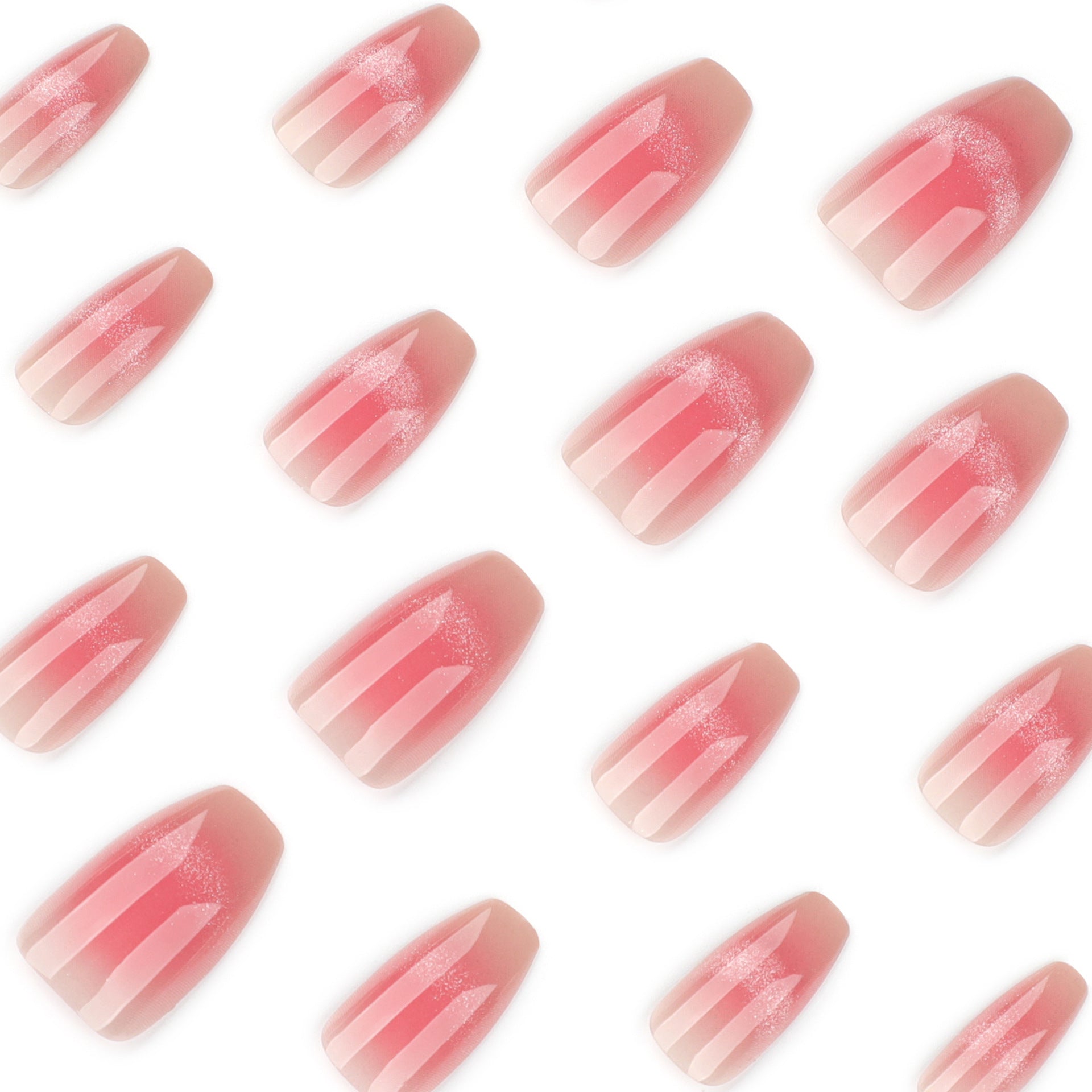 Soft Milky French Nails with Subtle Shimmer Finish