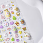 365nails: "kawaii animal friends sweet mix" – Adesivos para unhas