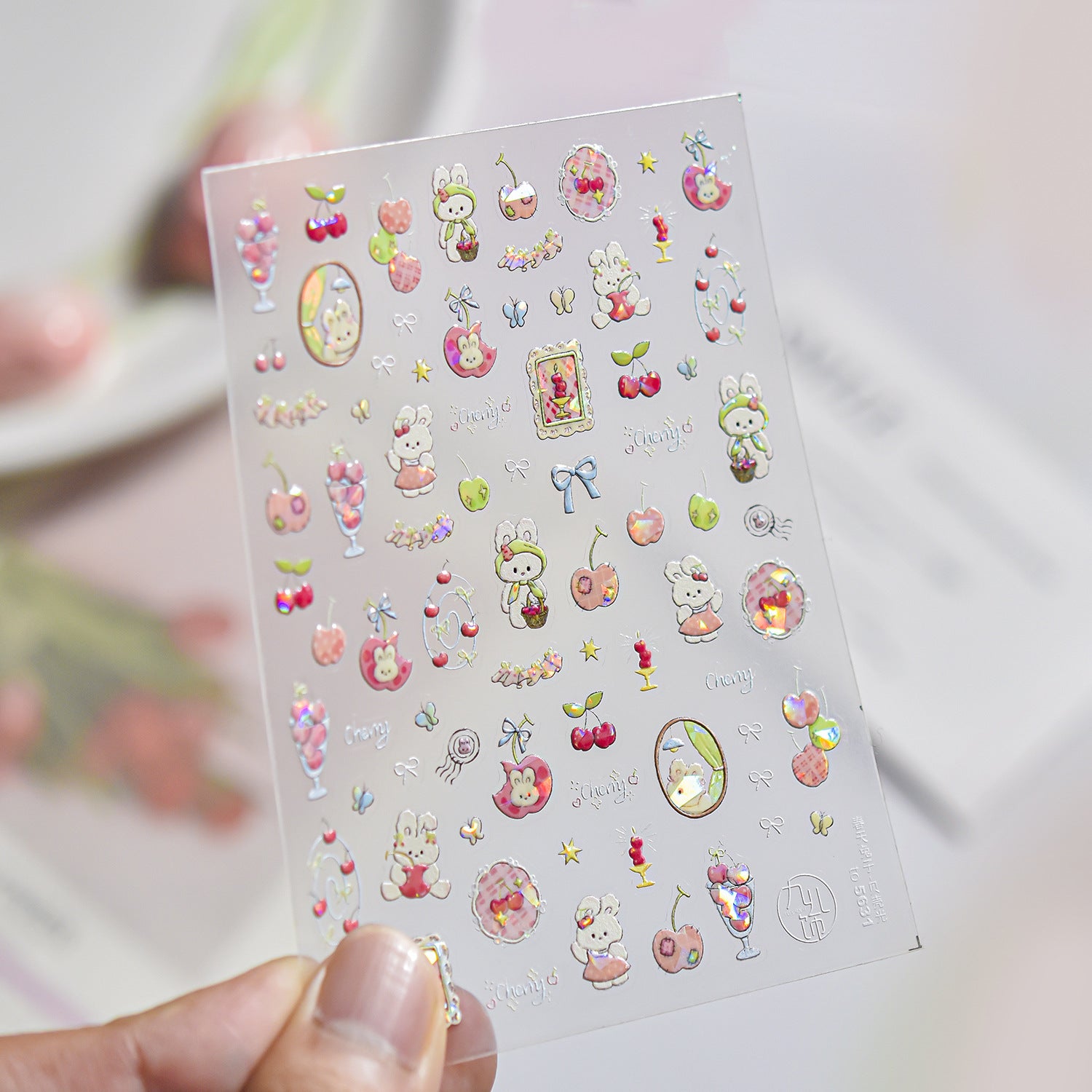365nails: "Cherry Bunny Sweet Shop" – nail art stickers