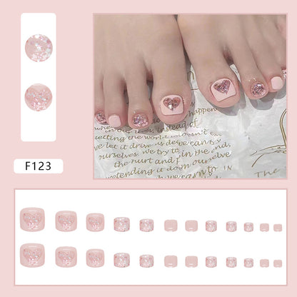 Uñas postizas de color rosa para niña, bonitas y frescas, con diseño de aurora, venta al por mayor | 365nails