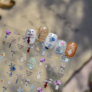 365nails: "Mini Vase Bouquet" – nail art stickers