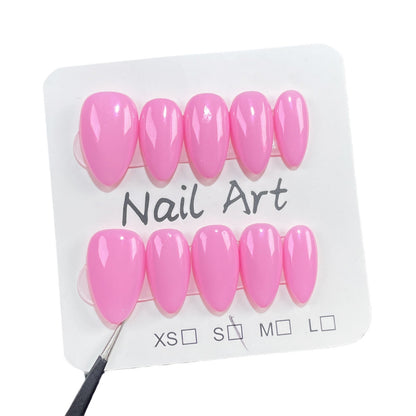 Simple handmade press-on nails advanced texture flash aurora nail wearable fake nail wholesale｜365nails