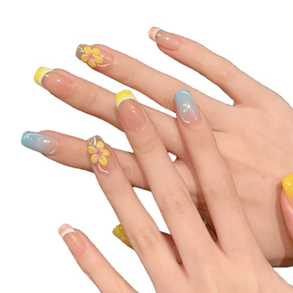 Macaron Color Three-dimensional Carving Spring and Summer Detachable Handmade Wear nails | 365nails