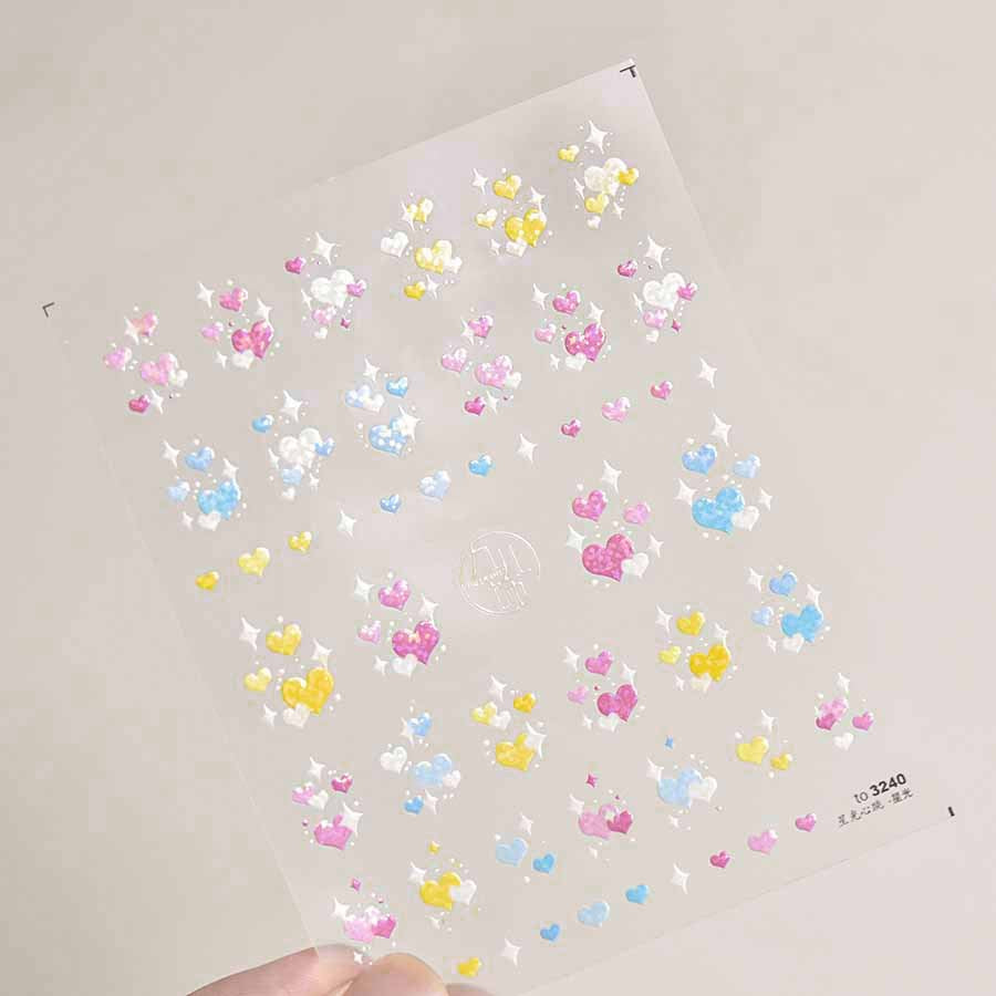 365nails: "Holographic Mini Heart" – nail art stickers