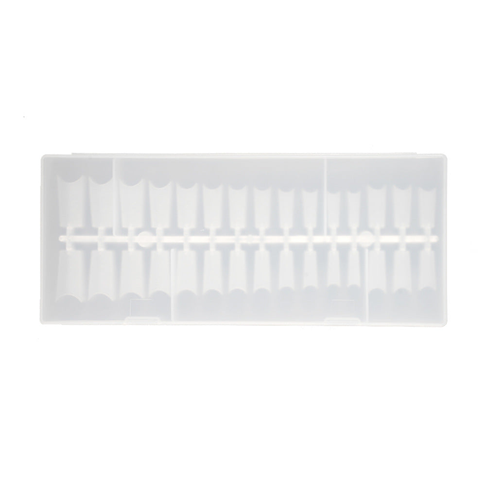 365nails 240pcs Half-Cover Nail Tips with Guide Lines | Clear Gel Extension Tips