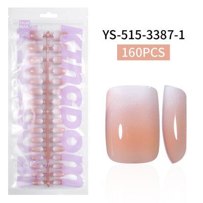 Nail Tips Europe and the United States  gradual change press on nails, simple water drop nail spray removable fake nail 150 pieces prefabricated nail