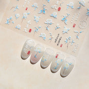 365nails: "Camelia Branca Caligrafia Chinesa" – Adesivos para Unhas
