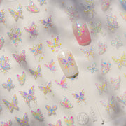 365nails: "Iridescent Holographic Butterfly" – nail art stickers