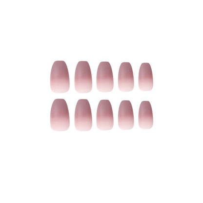 Wear armor short grape gradual change smoke purple matte nail wear nail advanced nail wear nail wholesale nail piece｜365nails