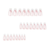 French White Wearable Nail Nails  Short Ladder Wearable Nail Pads Finished Products Wholesale｜365nails