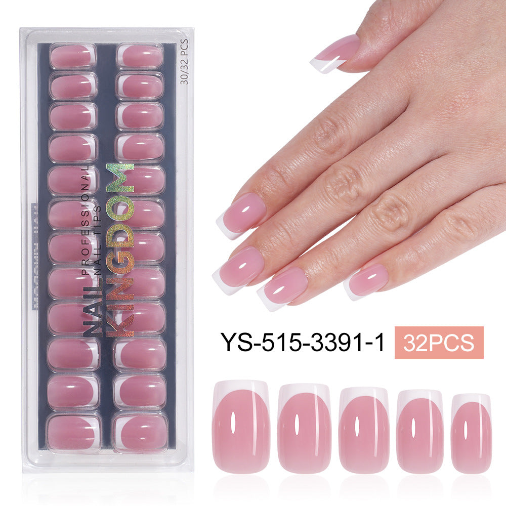 "Classic White French" - Timeless 32Pcs Press-On Nails Set