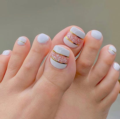 Wear nail manicure toenail patch wholesale collection toenail removable  fake nail false nails｜365nails