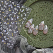 淡紫金屬系列：「嬌嫩花瓣」 – 3D 浮雕甲貼