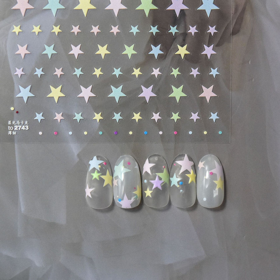 365nails: "Pastel Starry Night" – nail art stickers