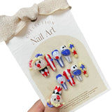 Pure hand-kneaded Halloween clown handmade manicure press-on nails finished fake nails finished manicure | 365nails