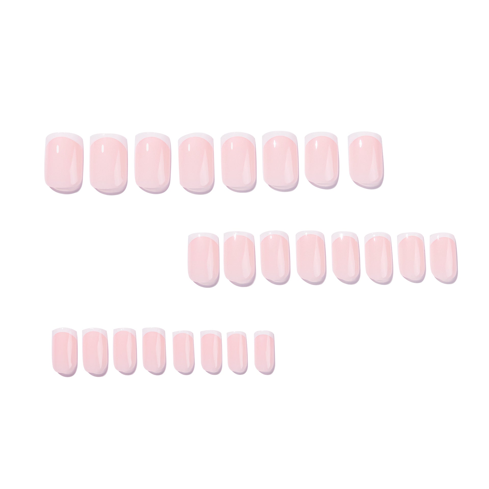 365nails: "Classic French Nude Square" – Minimalist Press-on Nails
