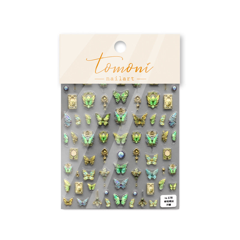 365nails: "Purple Butterfly Crystal Gemstone" – nail art stickers