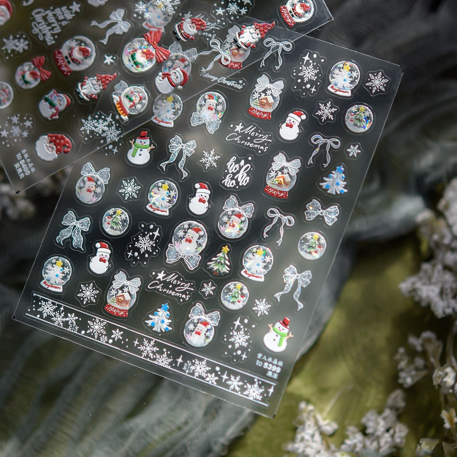 365nails: "Christmas Snow Globe" – nail art stickers