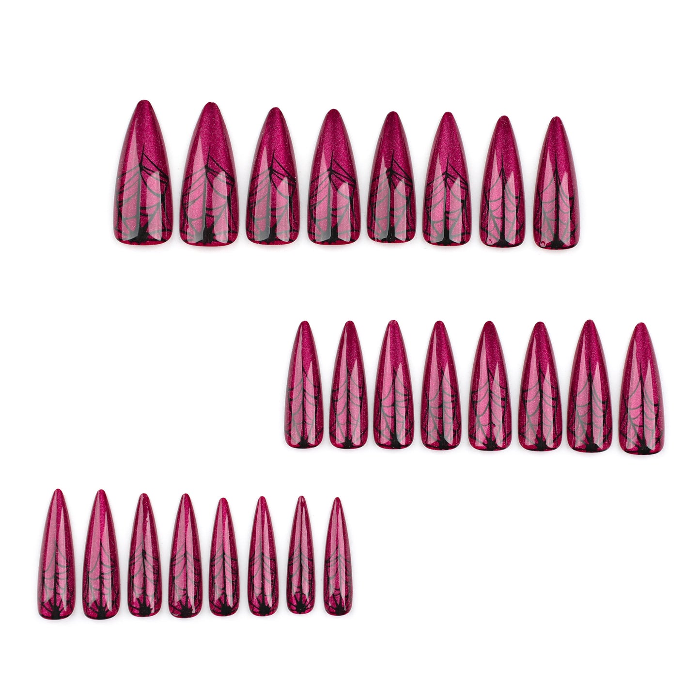 Special for wearing nail s, red cat eye, Halloween nail art,  pointed nail ｜365nails