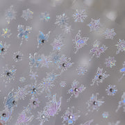 365nails: "Iridescent Blue Snowflake & Butterfly" – nail art stickers