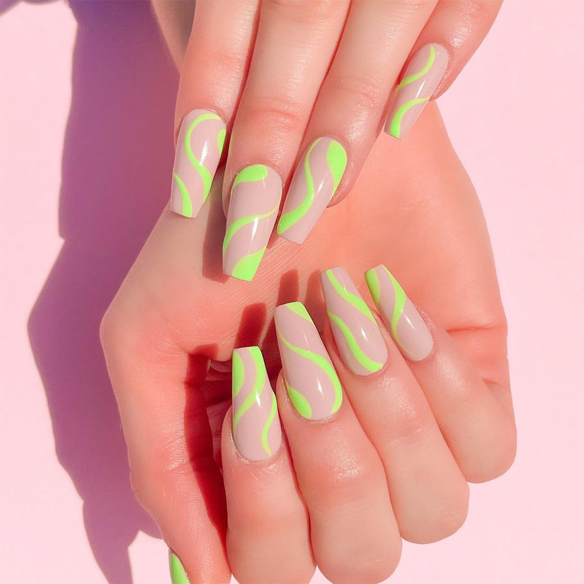 穿戴甲 簡約波浪系列 直供 美白｜365nails
