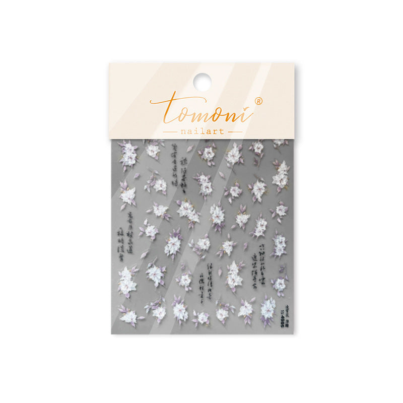 365nails: "Oriental Lily & Calligraphy" – Nail Art Stickers