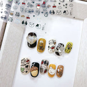 Holographic Daily Life Collection: "Cute Holographic Daily Items" – 3D Embossed Nail Sticker