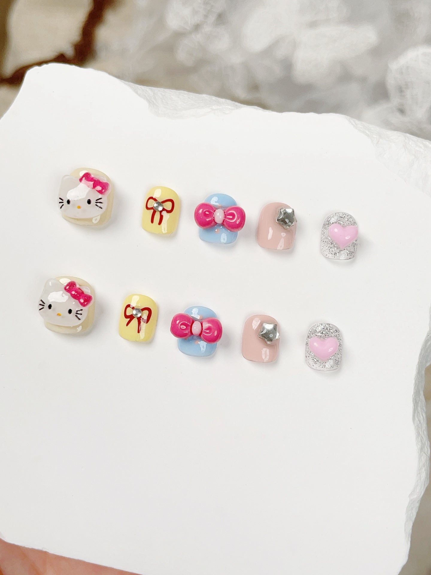 Children's special cute cartoon nail art 3-12 years old girls and children nail art film