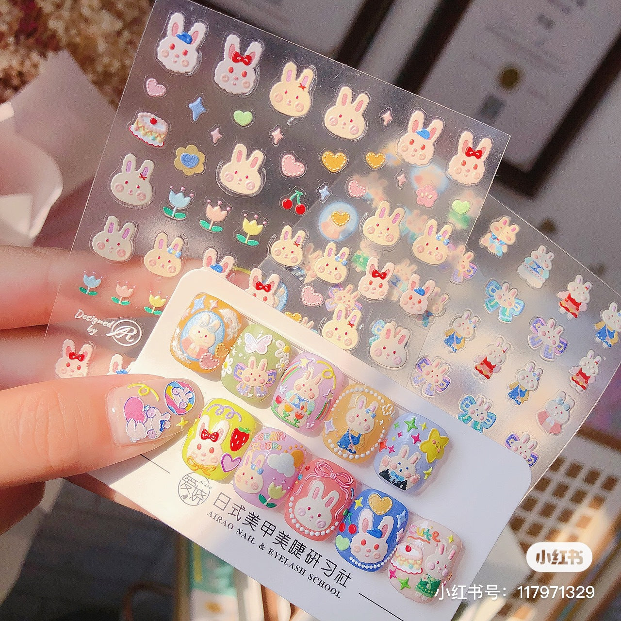 365nails: "Pastel Bunny Rabbit" – Nail Art Stickers