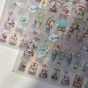 365nails: "vintage fairy & butterfly portrait" – Nail Art Stickers