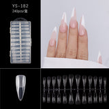365nails 240PCS Cross-Border Bestseller | No-File Seamless Soft Gel Nail Tips (Half/Full Matte Options)