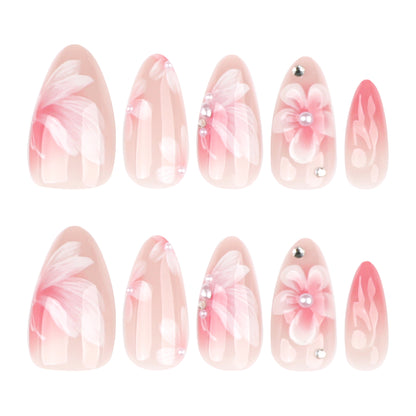 special nail wear 3D flower Europe and the United States hot-selling wearable nail piece repeatable fake nail wholesale｜365nails