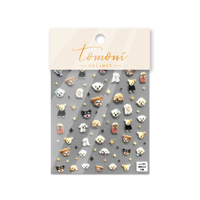 Cute Big Head Pets – Kawaii Animal Nail Art Set