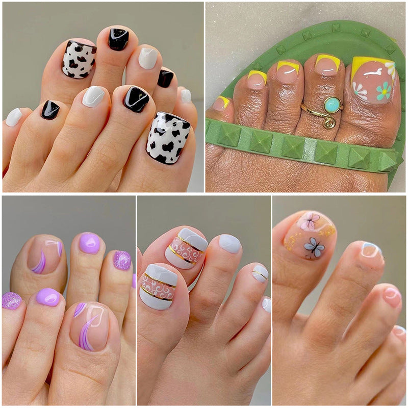 Wear nail manicure toenail patch wholesale collection toenail removable  fake nail false nails｜365nails