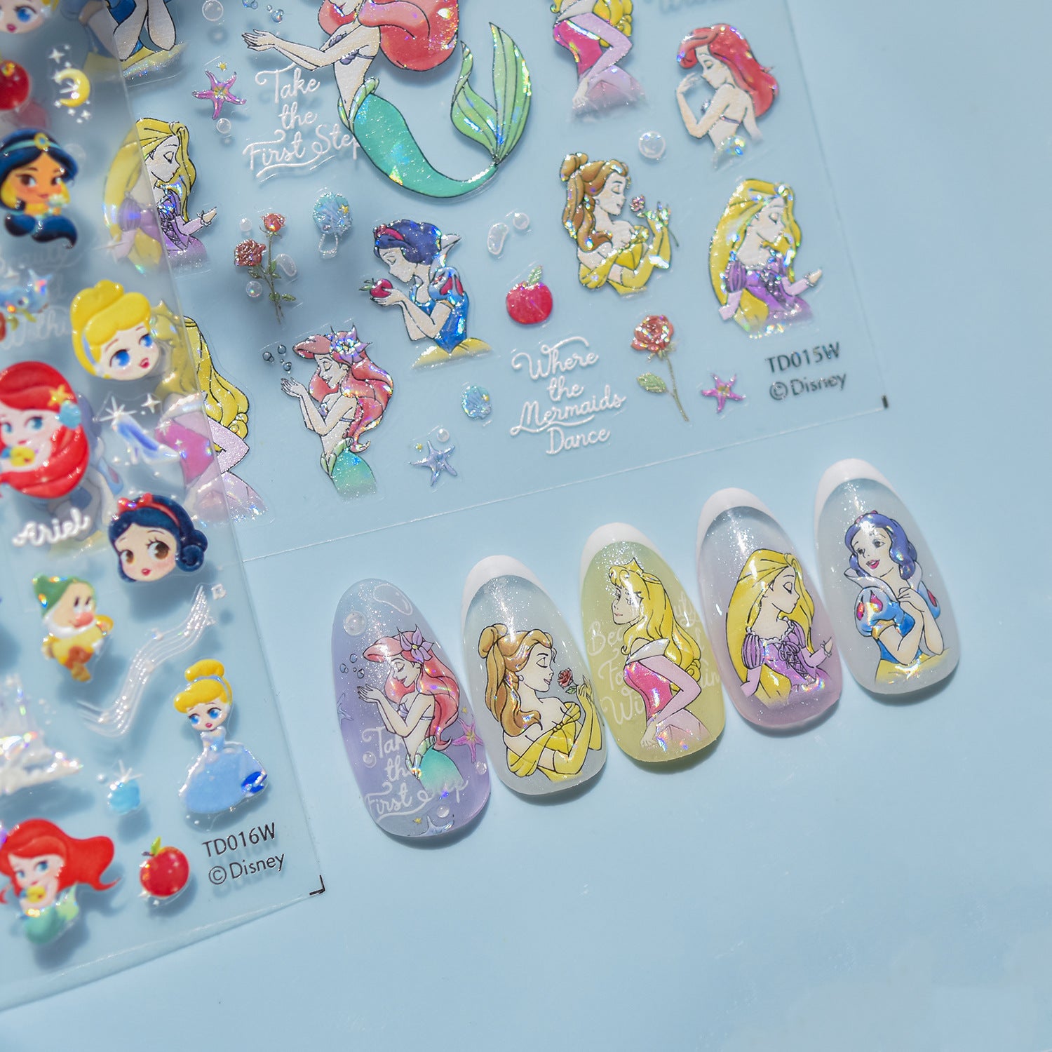 365nails: "Disney Princess Story" – nail art stickers