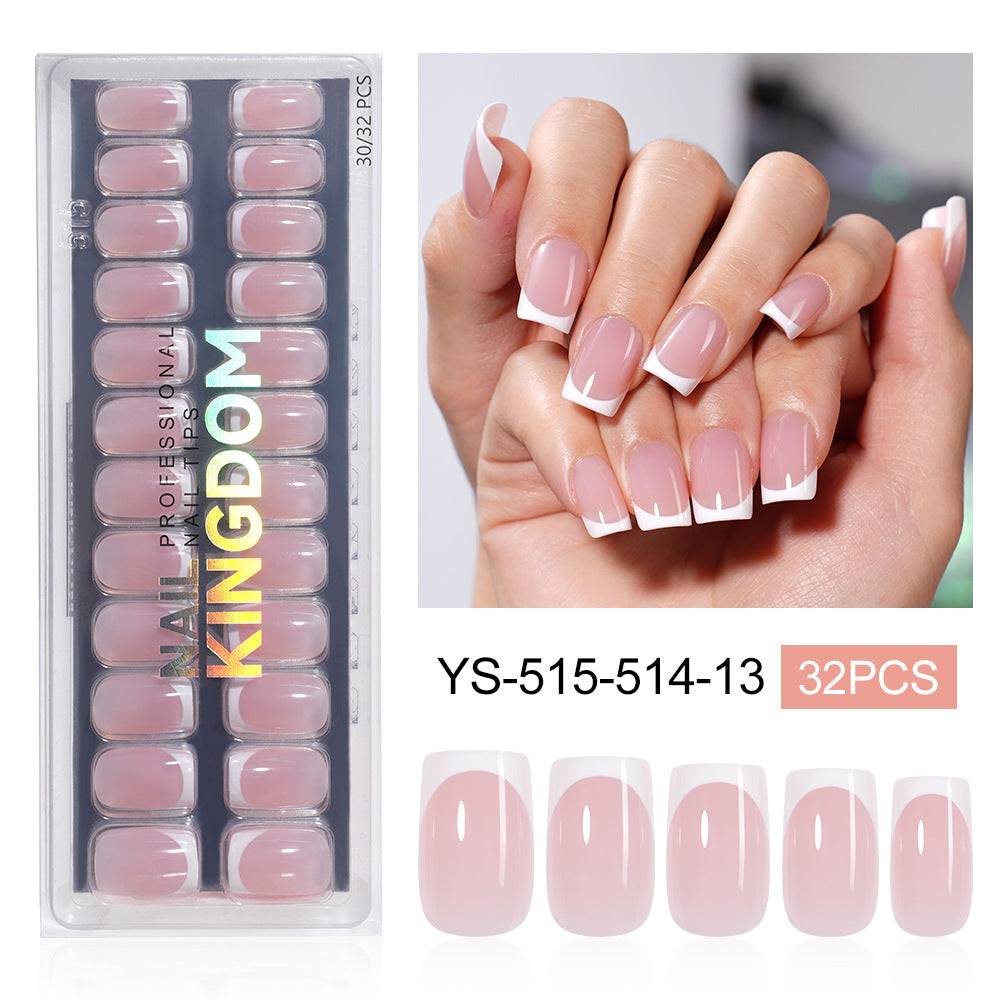 "Classic White French" - Timeless 32Pcs Press-On Nails Set